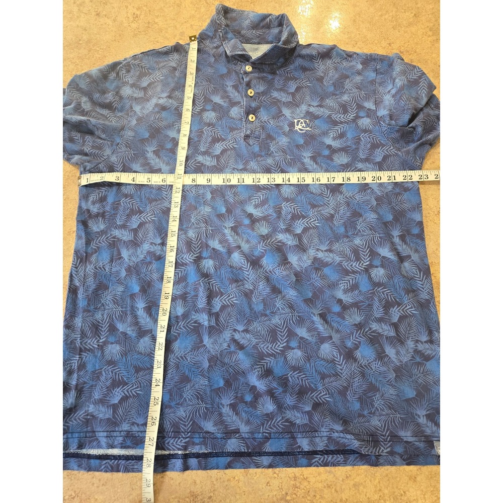 Peter Millar Seaside Best Fronds Polo Mens L Lakeside Country Club Golf - Picture 8 of 9